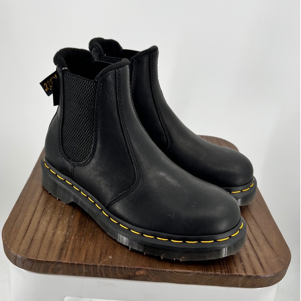 Dr. Martens 2976 Valor WP Chelsea Boot, Black, Fleece-Lined, Size US5/EU36, NWT